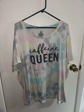 Caffeine Queen - Secret Treasures - Sleepwear Top - 3XL